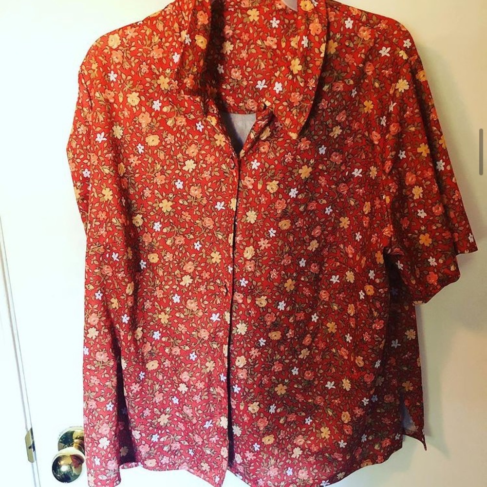 Collared tee button up